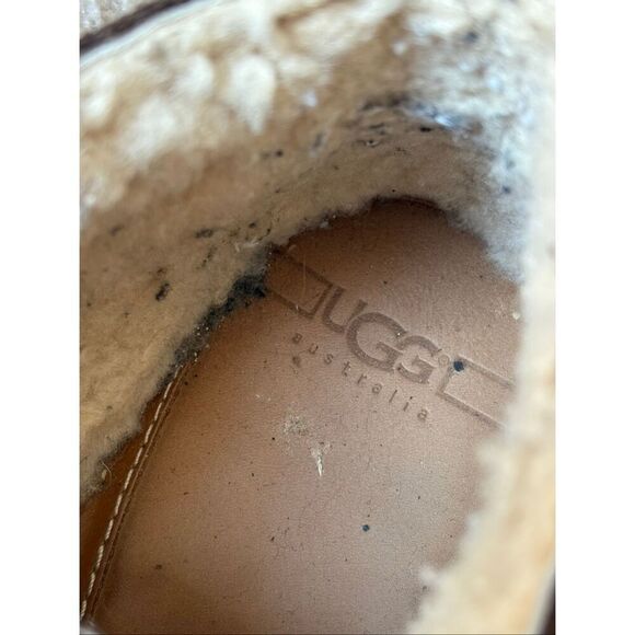 UGG Men’s Cardiff Sherpa Lined Suede Winter Chukka Boots size 13 Brown - Picture 10 of 10